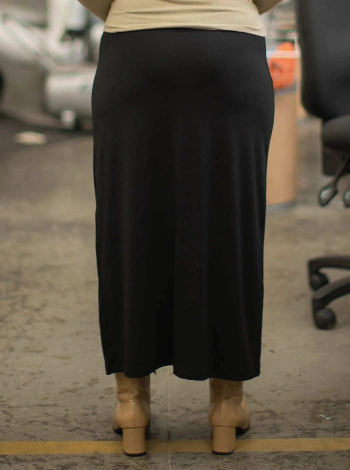 Onder Long Skirt Charcoal