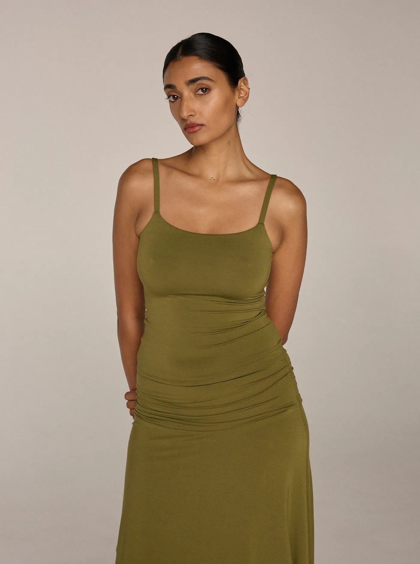 Pebble Singlet Olive