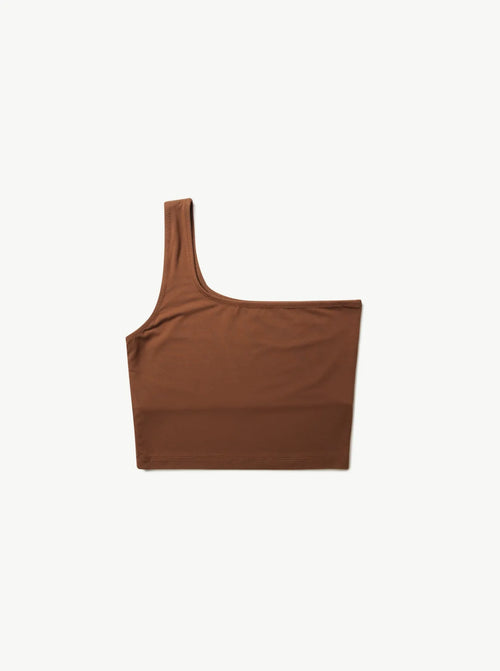 Aroha One Shoulder Top Earth