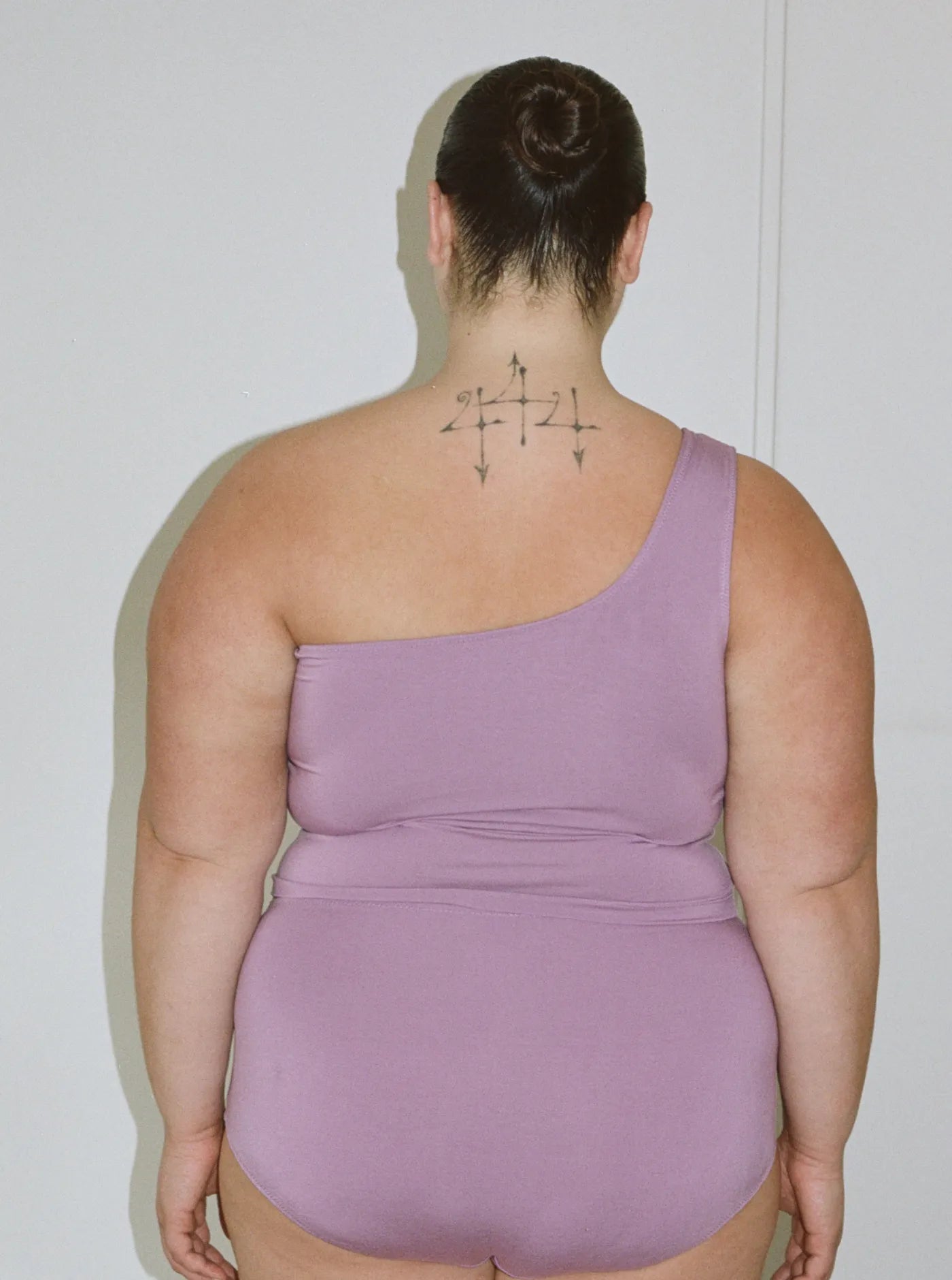 Aroha One Shoulder Top Plum