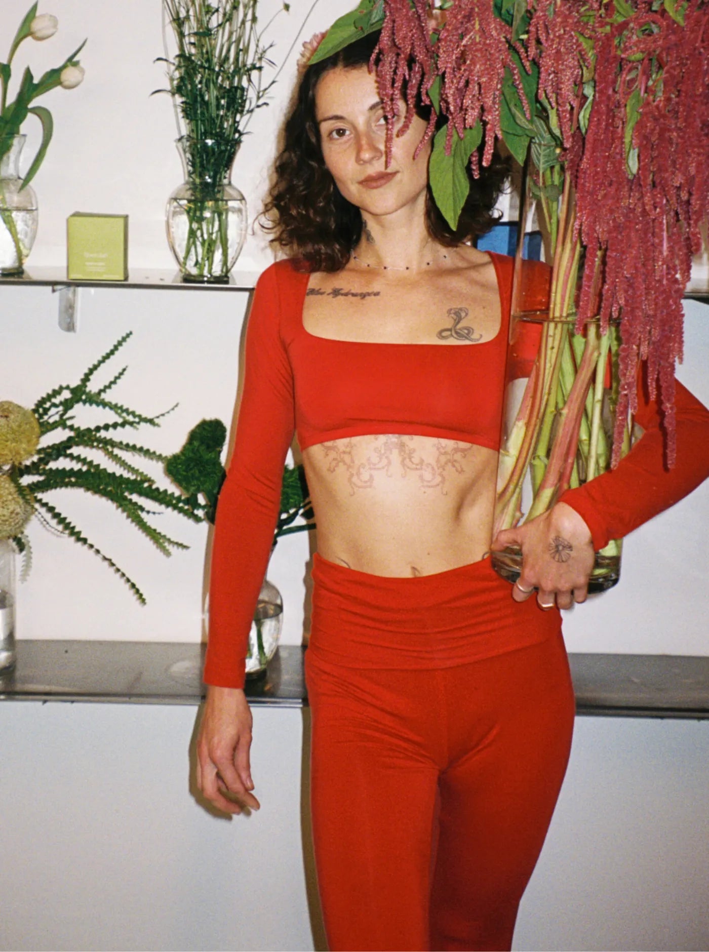 Charlotte Crop Top Chilli