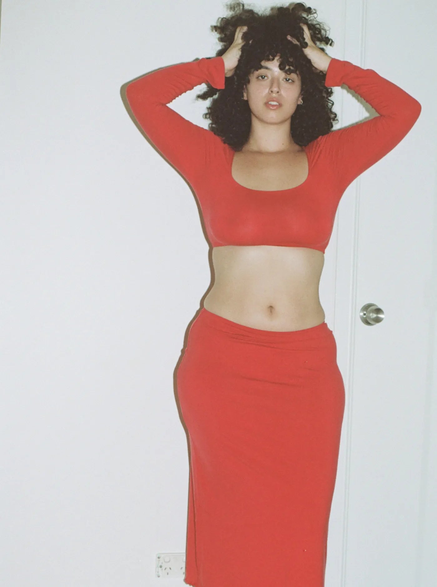 Charlotte Crop Top Chilli