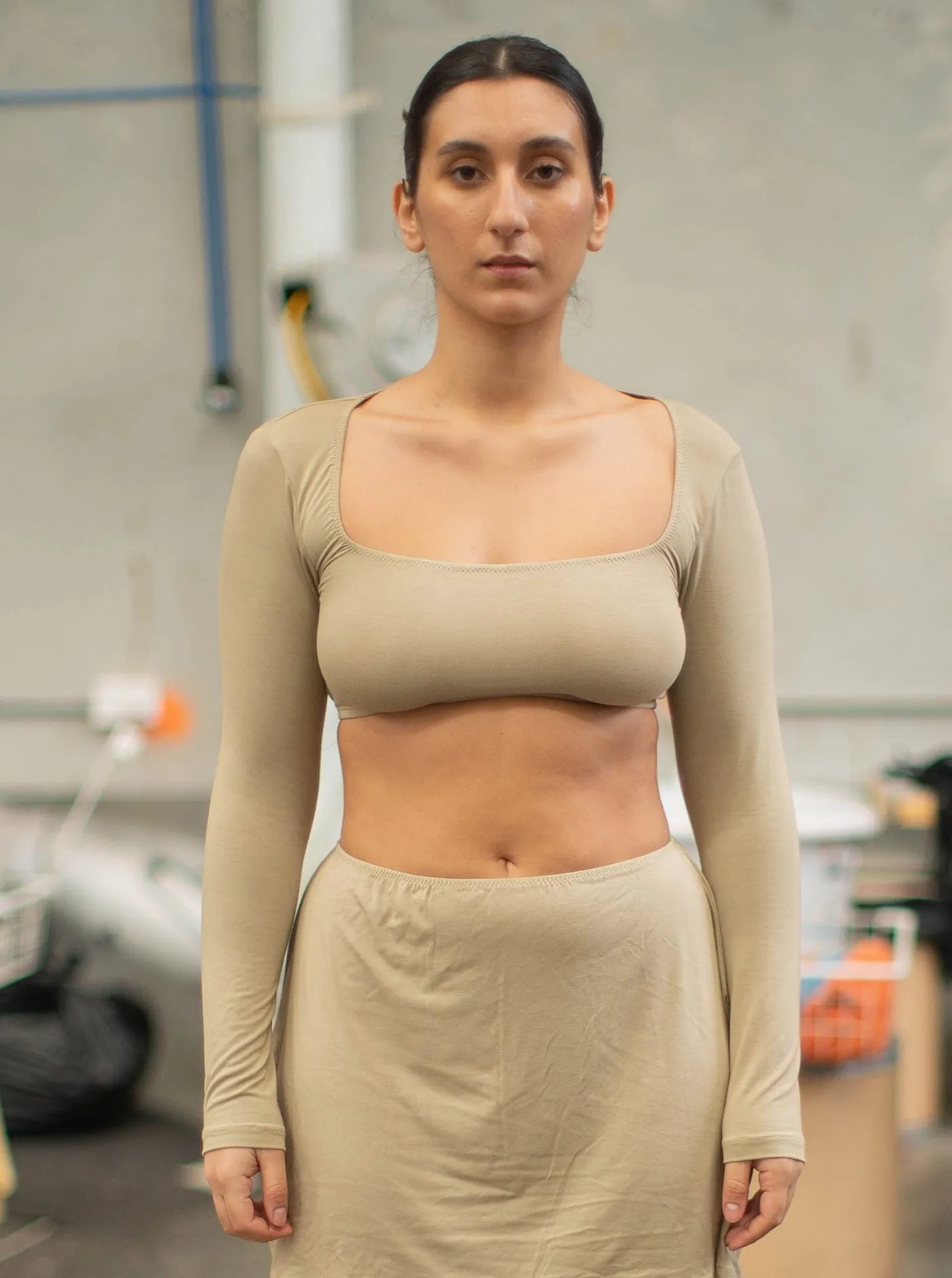 Charlotte Crop Top Toast