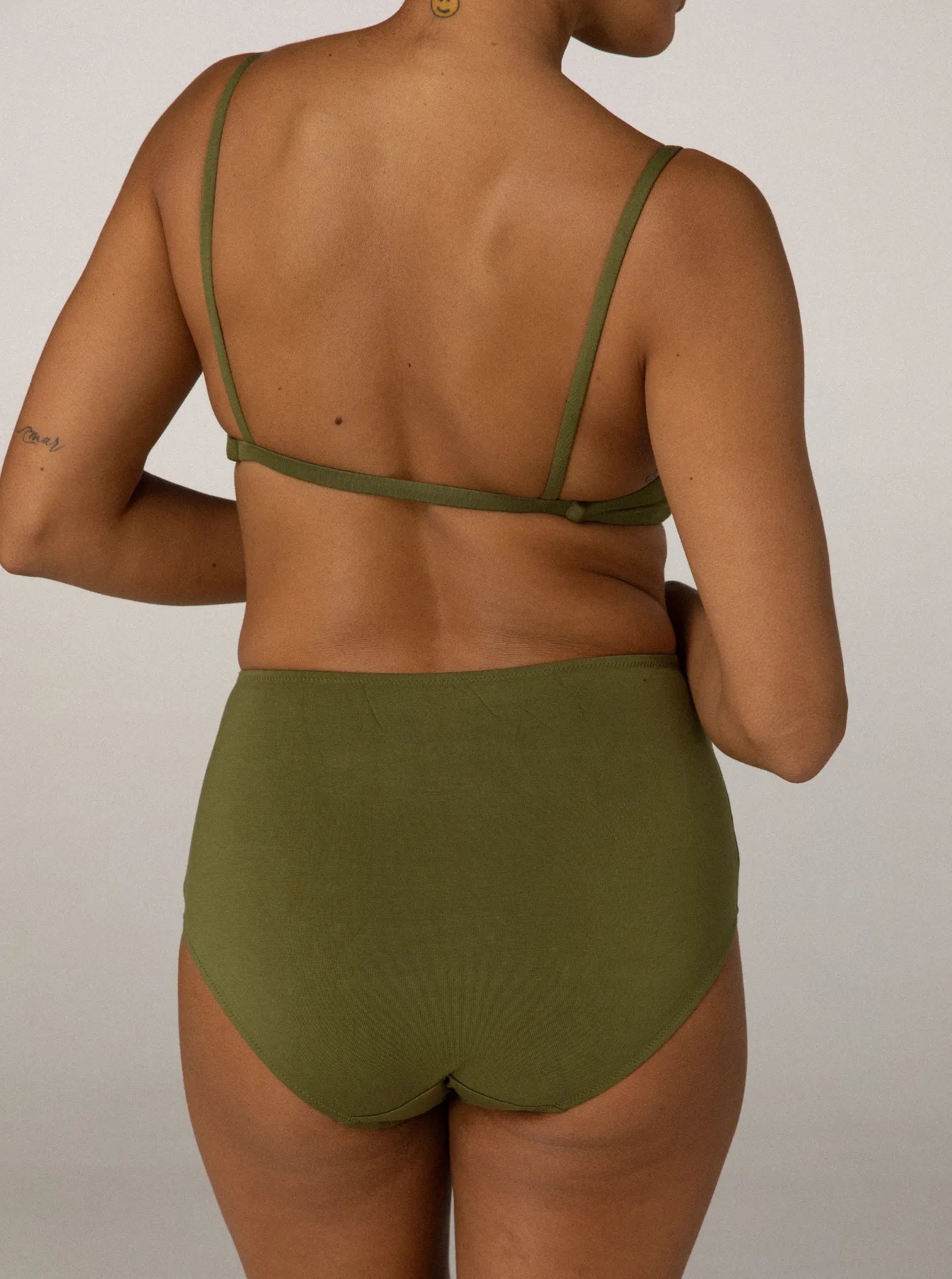 Lena High Waist Undies Olive