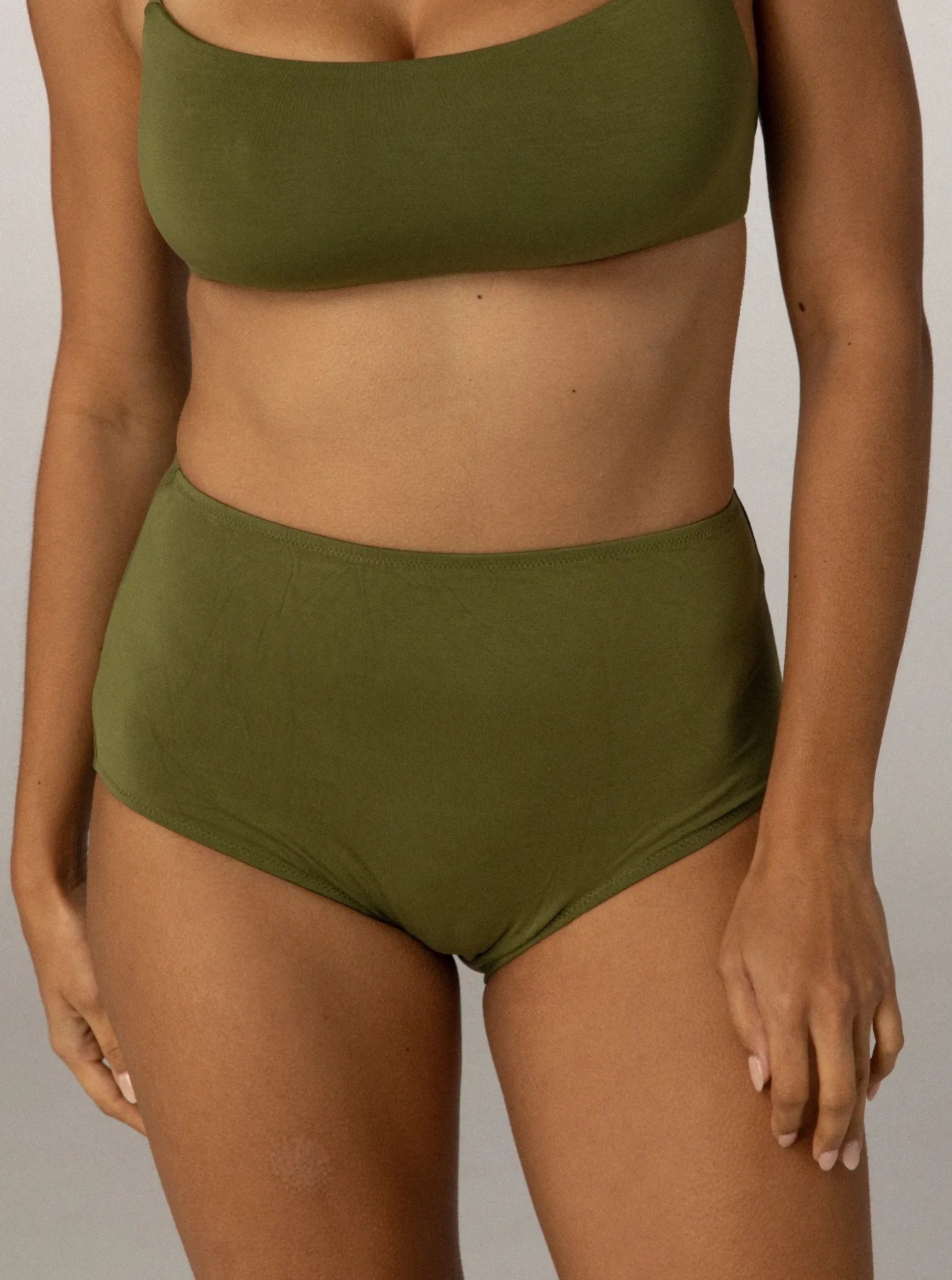 Lena High Waist Undies Olive