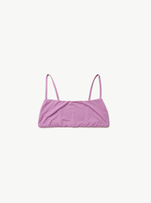 Leo High Cut Bra Plum
