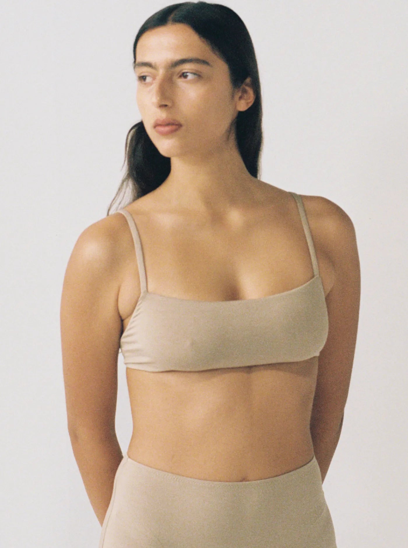 Leo High Cut Bra Toast