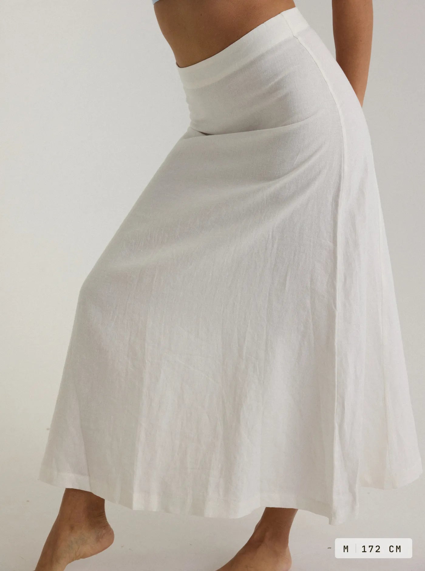 Tui Linen Skirt Ivory