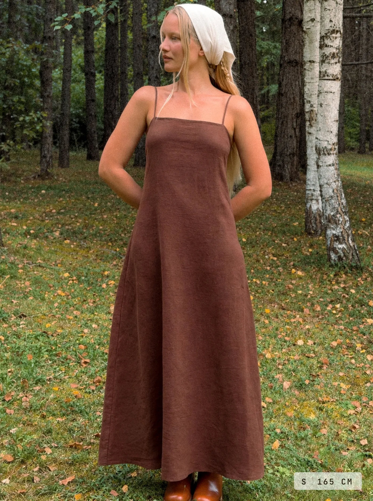 Marama Linen Dress Cedar