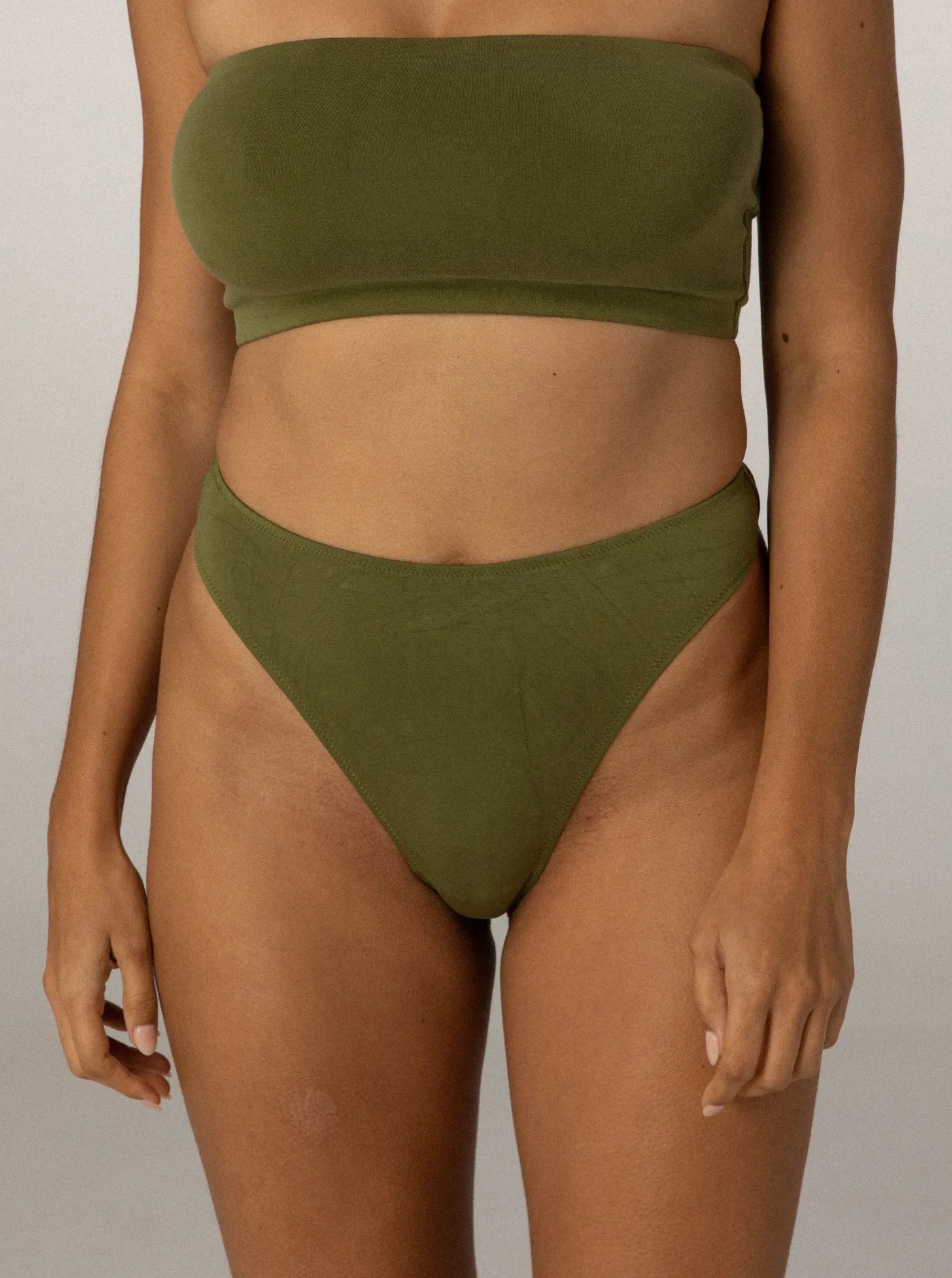 Moana High Waist G-String Olive