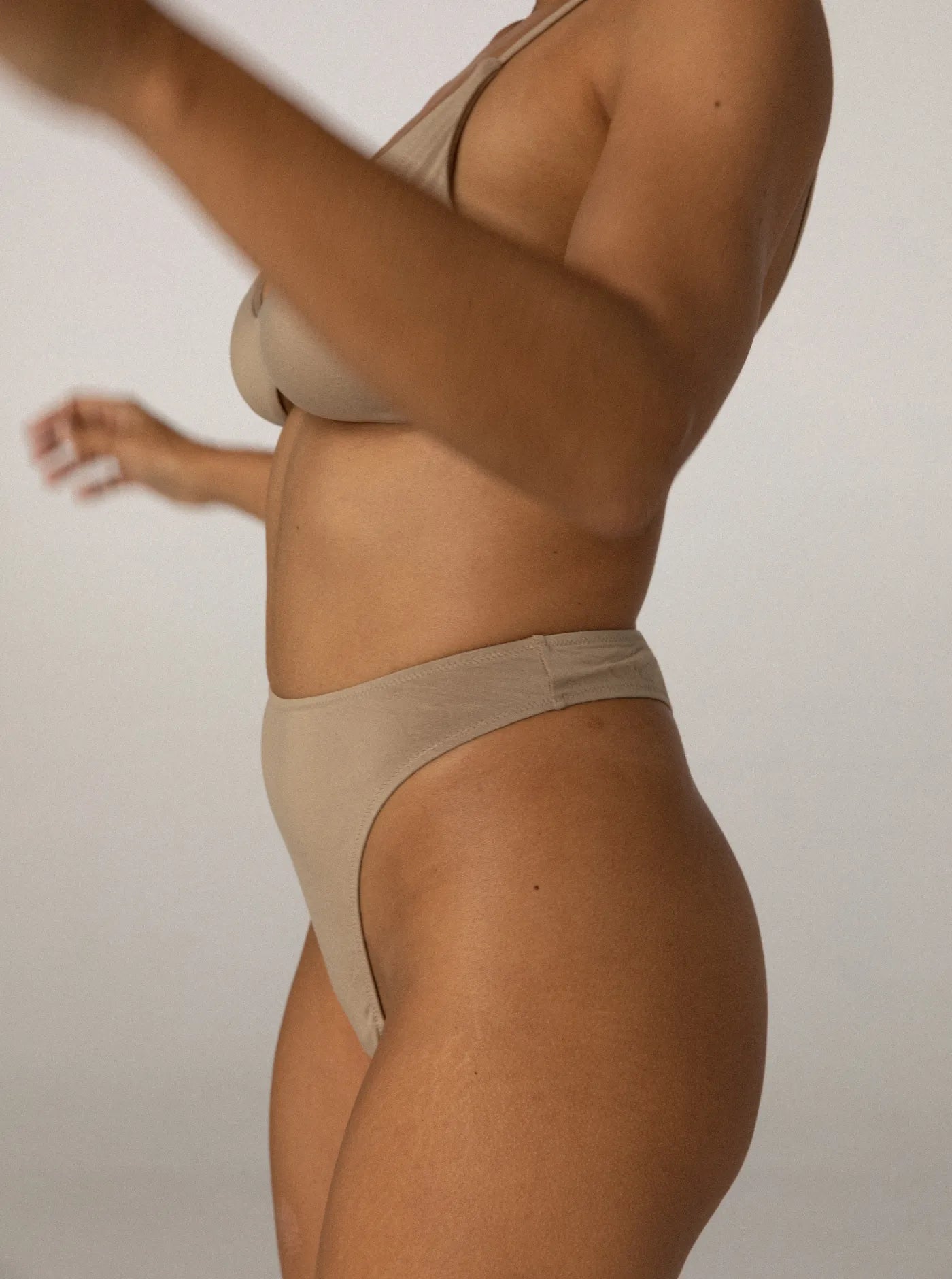 Moana High Waist G-String Toast