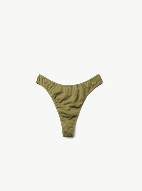 Period & Leakproof High Waist G-String Olive