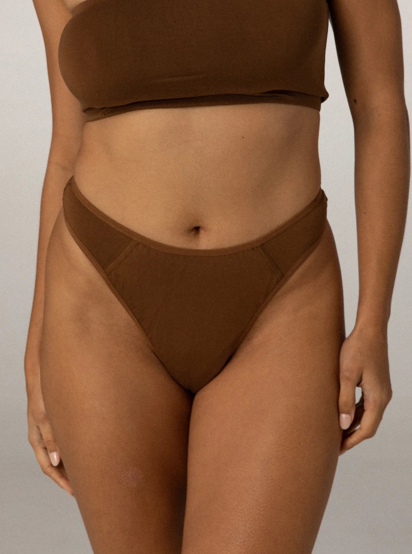 Period & Leakproof High Waist G-String Earth