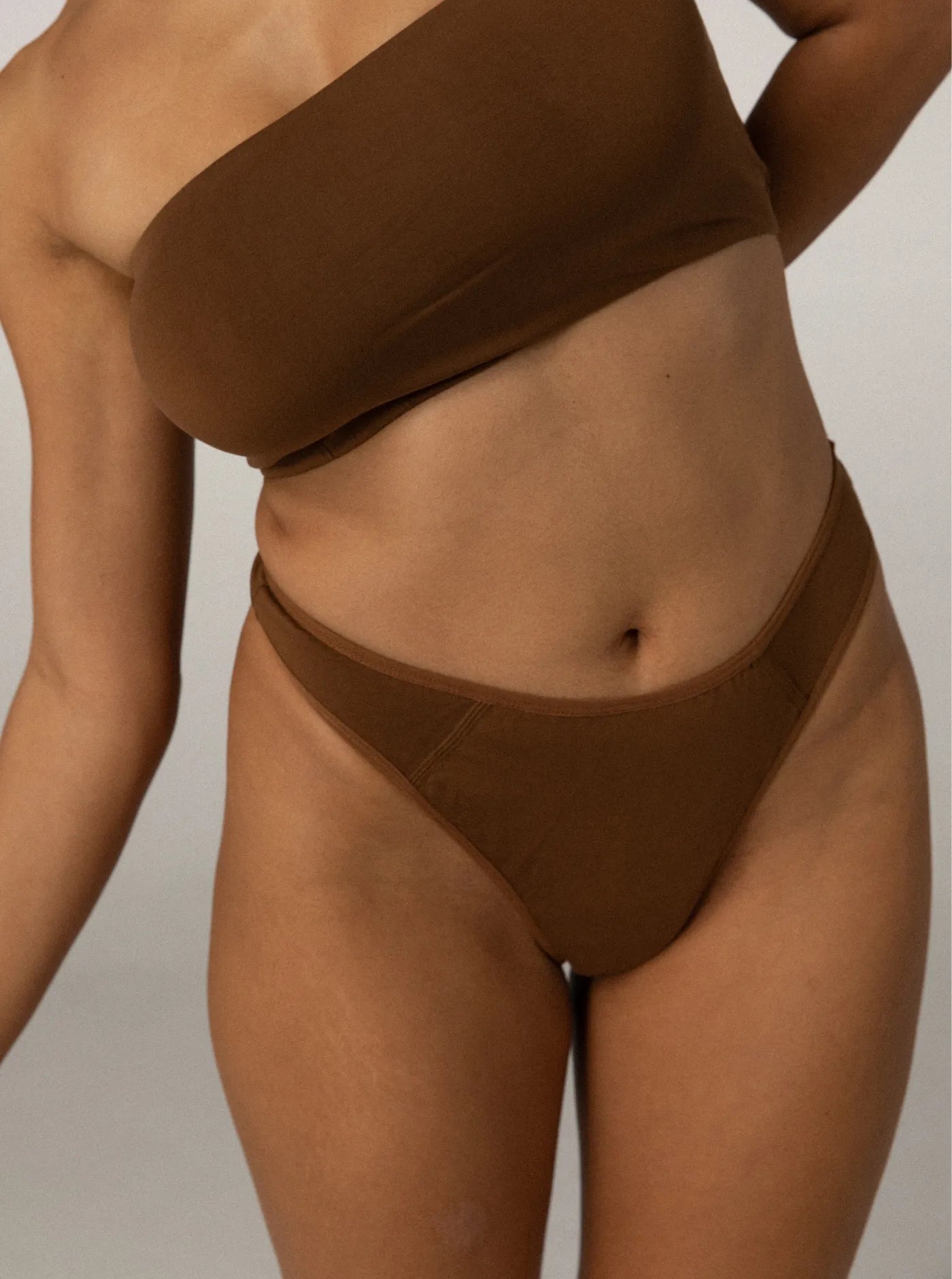 Period & Leakproof High Waist G-String Earth