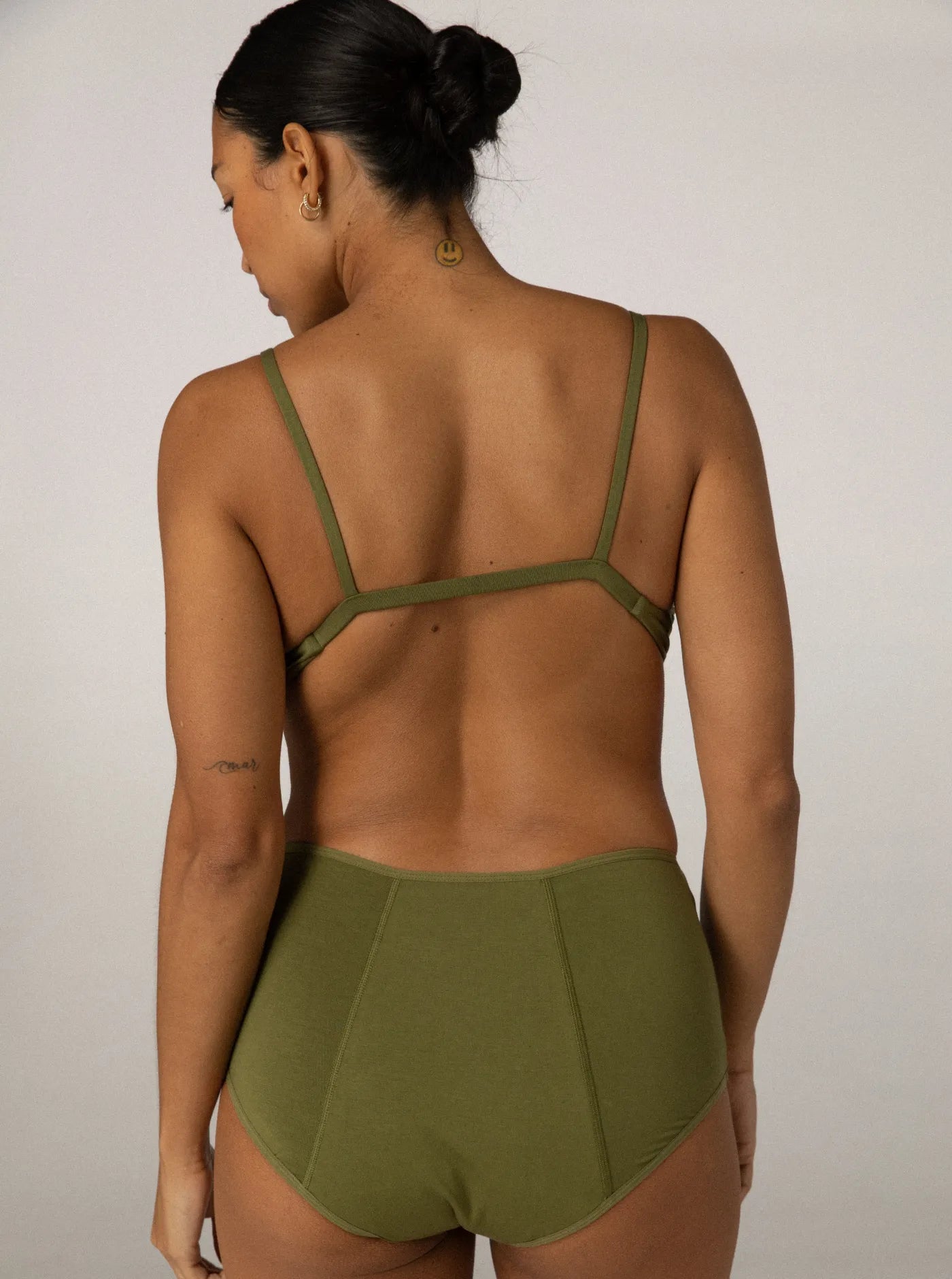 Stella Low Cut Bra Olive