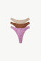 Moana High Waist G-String 3 Pack - Dusk