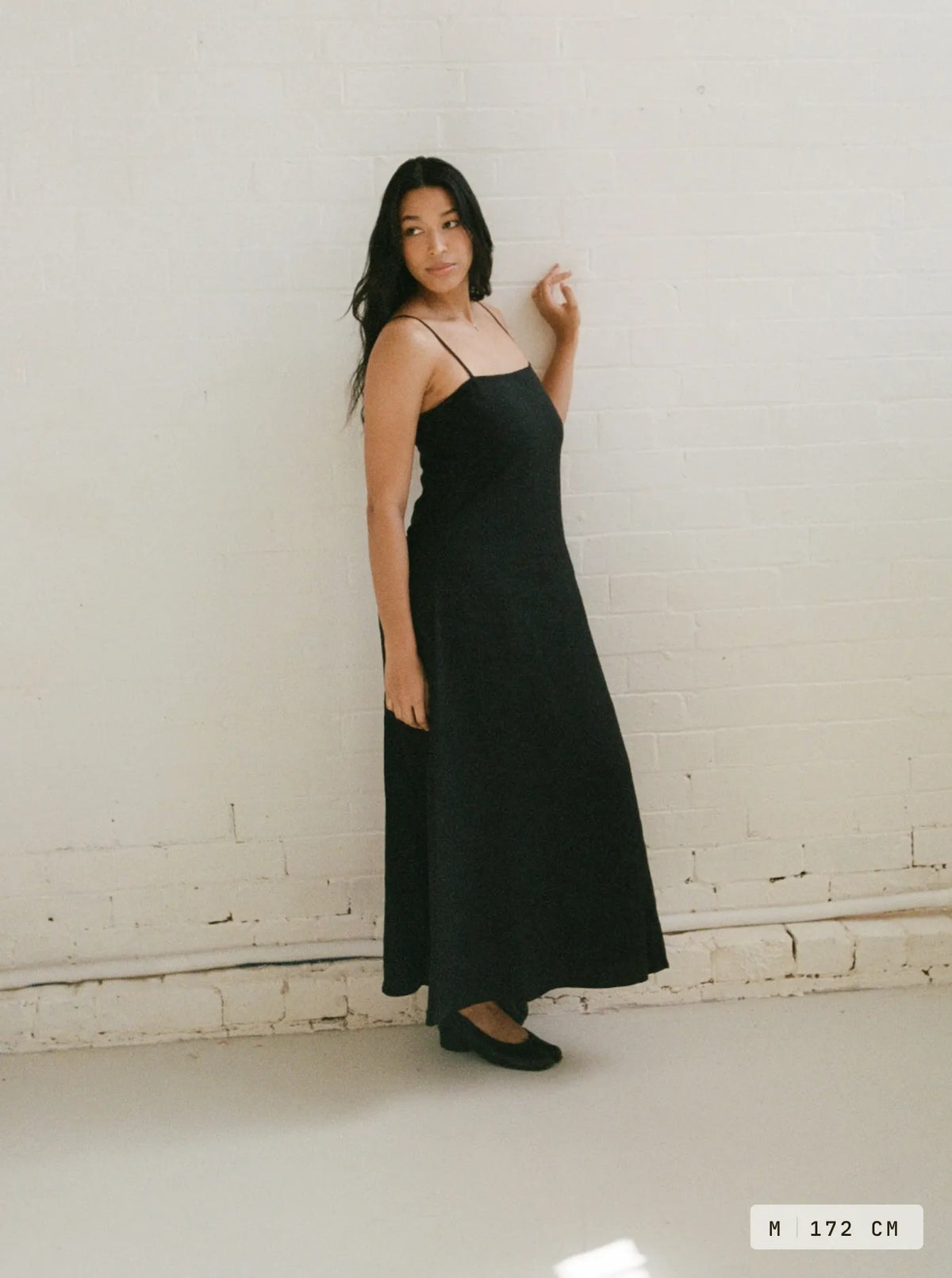 Marama Linen Dress Charcoal
