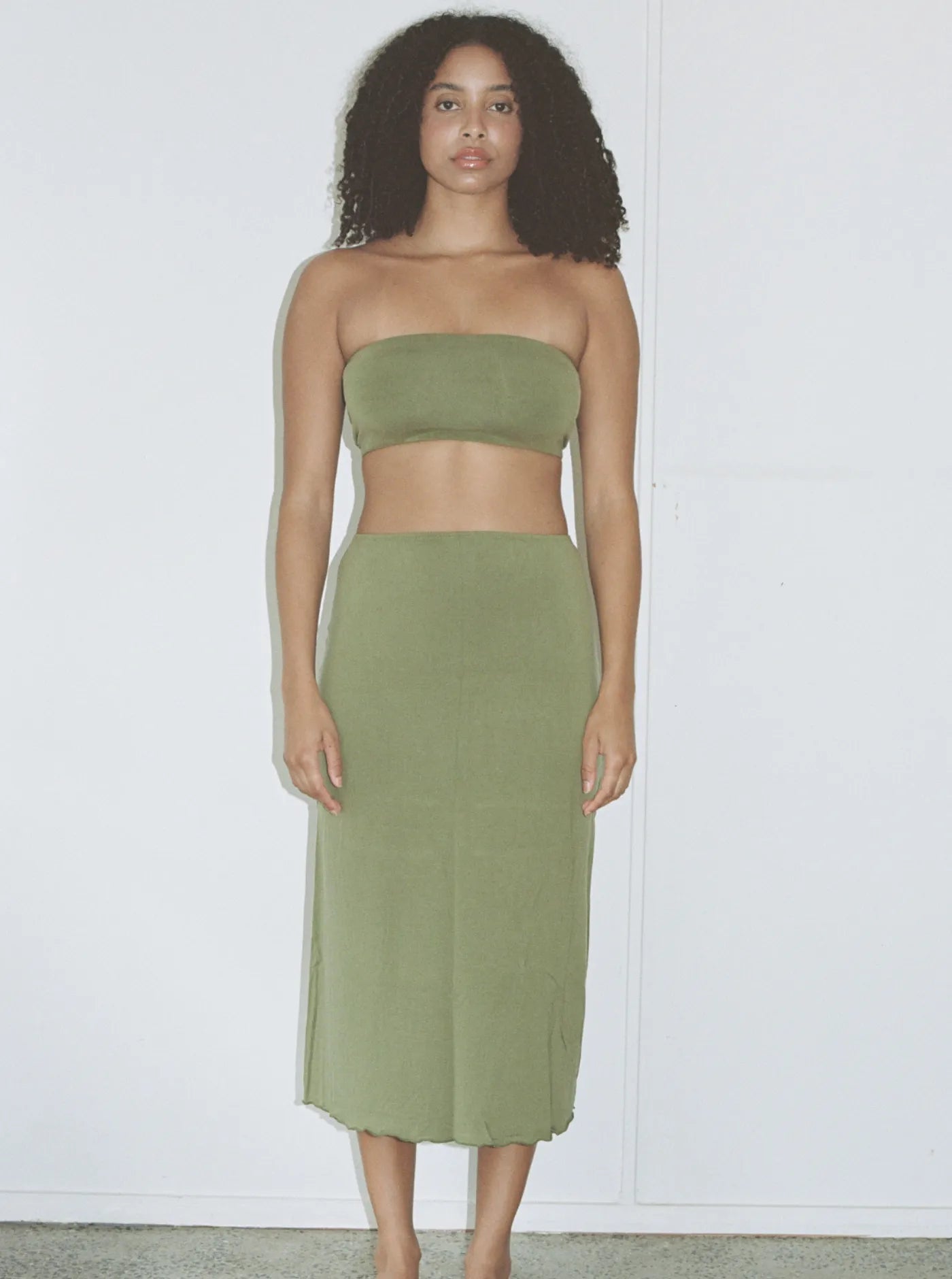 Onder Long Skirt Olive