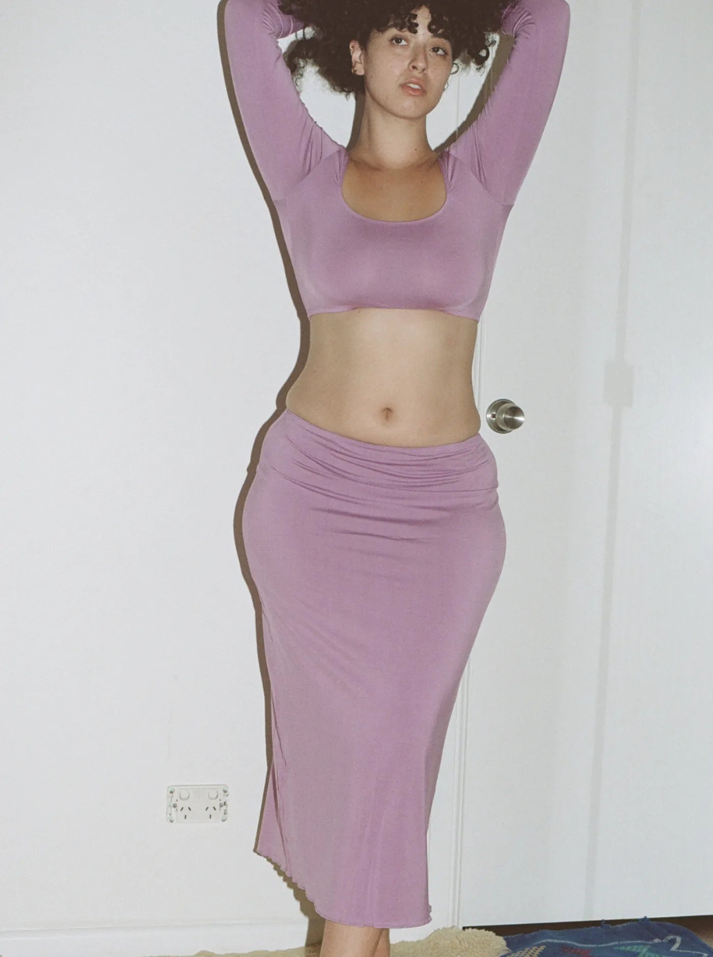 Onder Long Skirt Plum