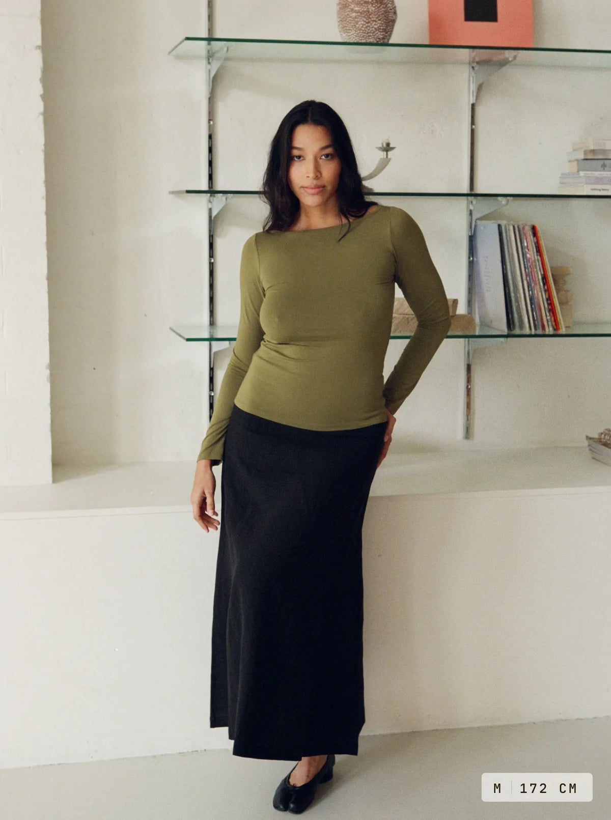 Tui Linen Skirt Charcoal