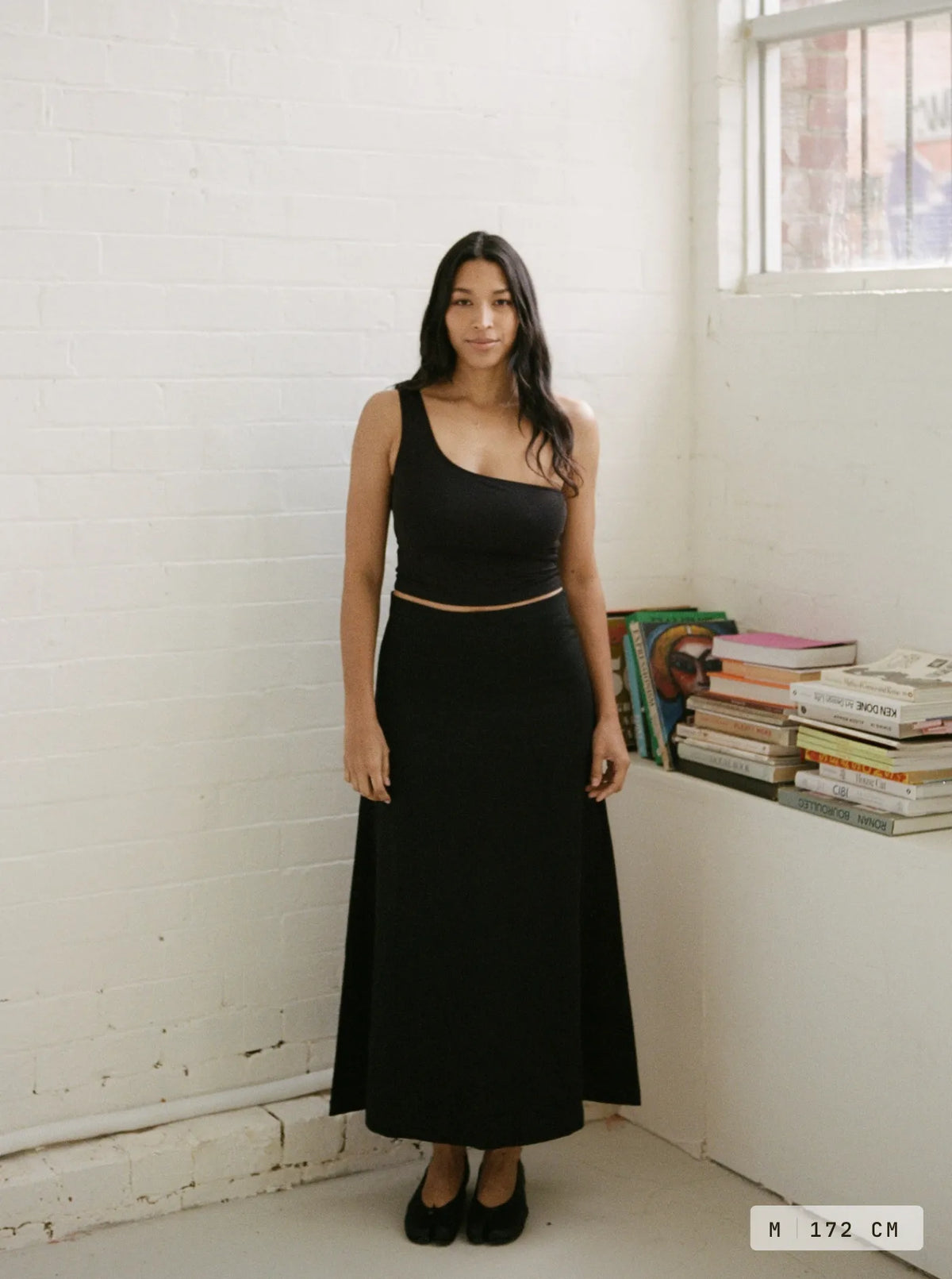 Tui Linen Skirt Charcoal