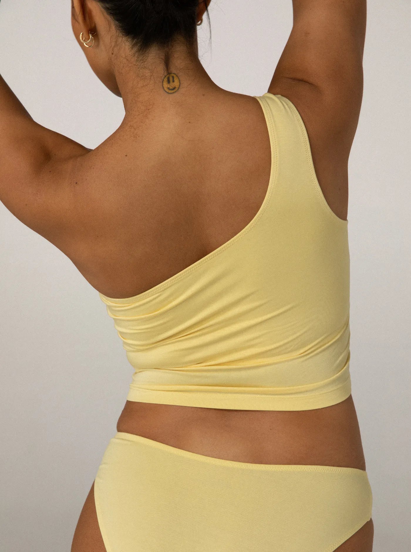 Aroha One Shoulder Top Butter