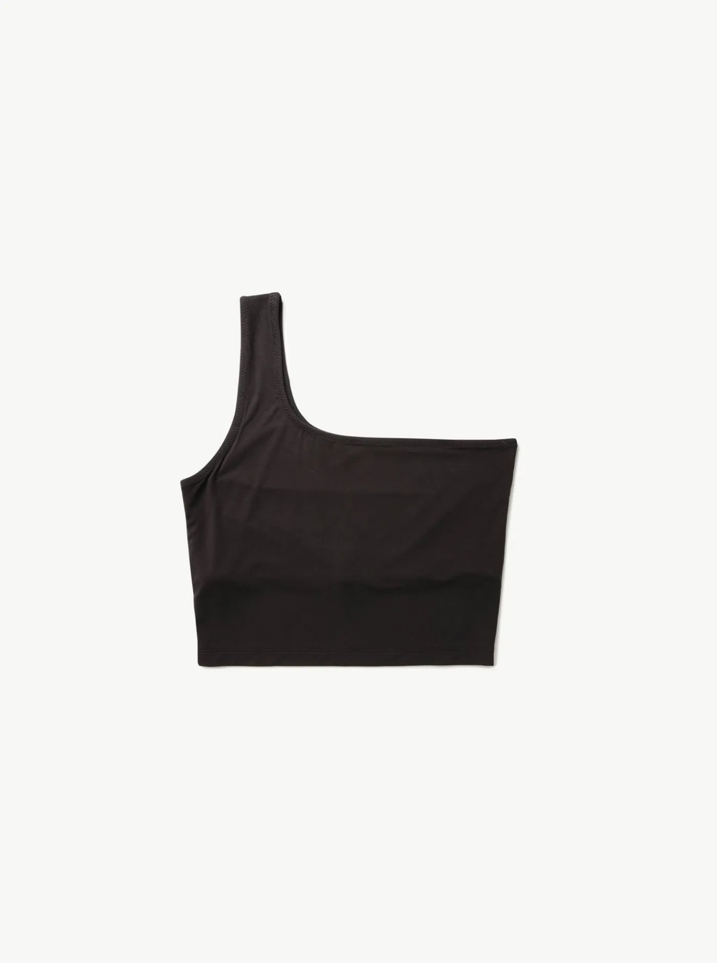 Aroha One Shoulder Top Charcoal