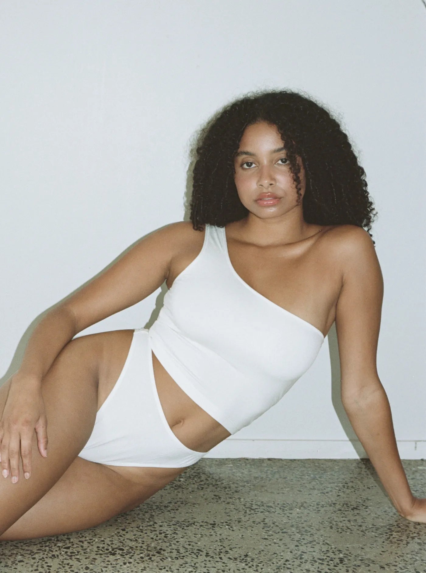 Aroha One Shoulder Top Ivory