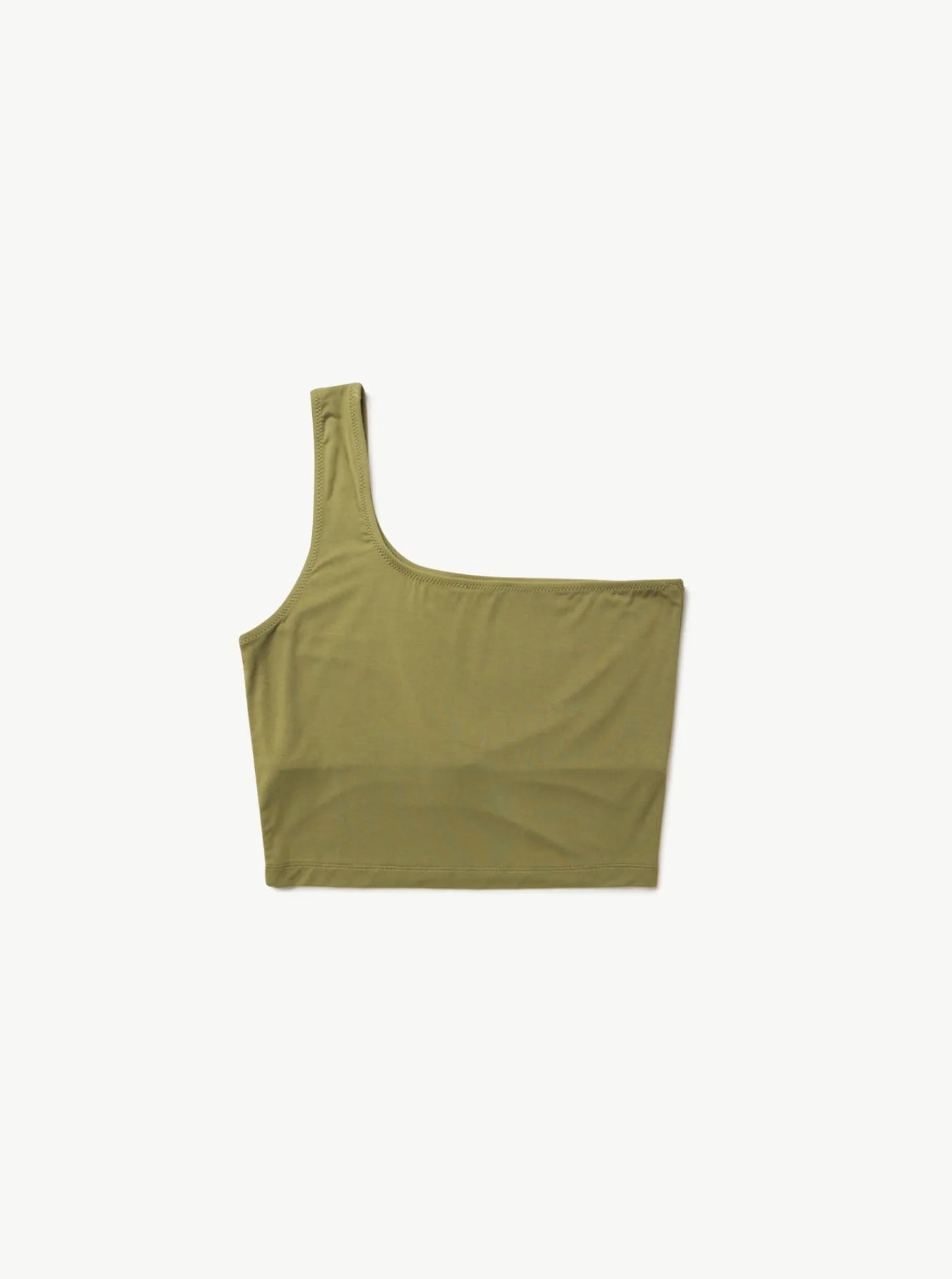 Aroha One Shoulder Top Olive