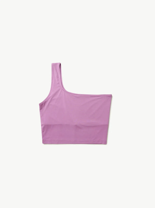 Aroha One Shoulder Top Plum