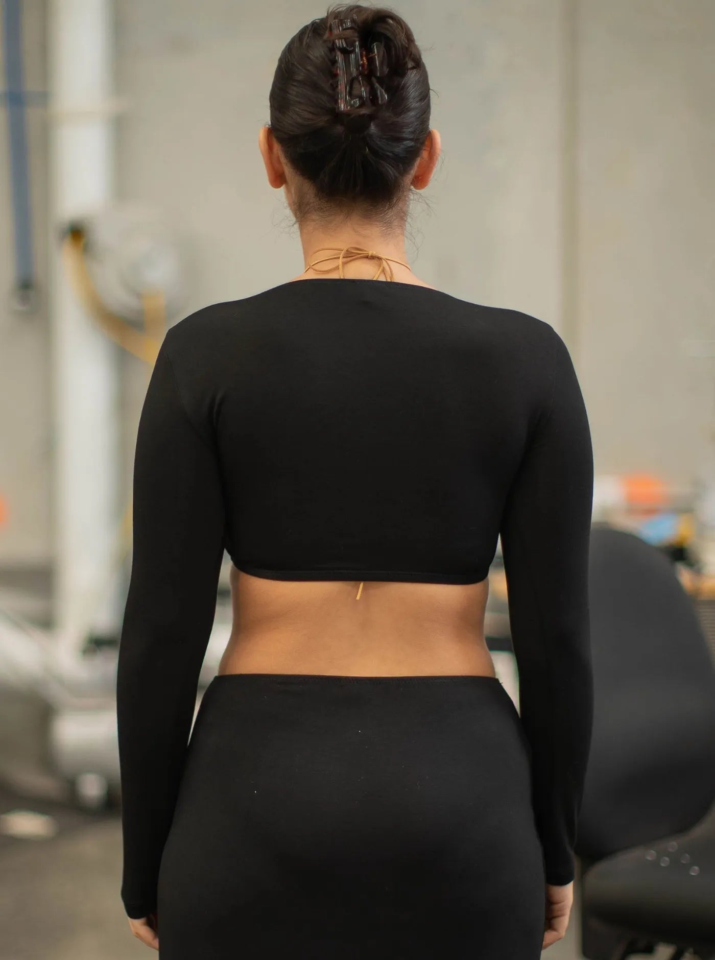 Charlotte Crop Top Charcoal