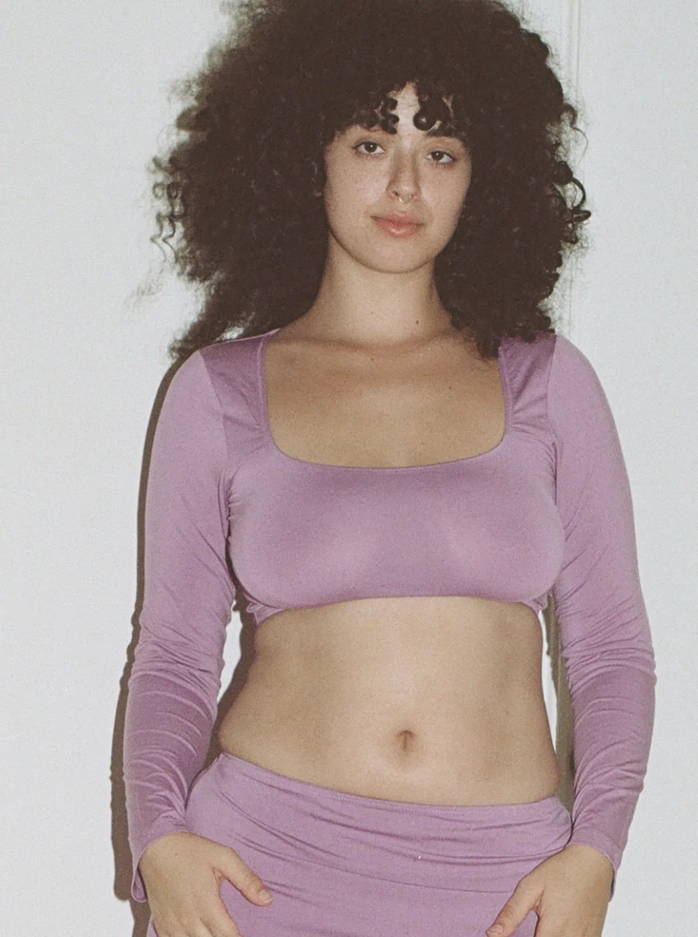 Charlotte Crop Top Plum