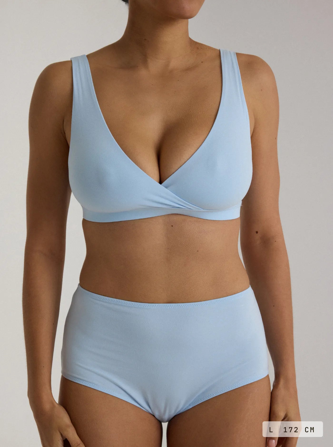 Cleo Crossover Bra Sky