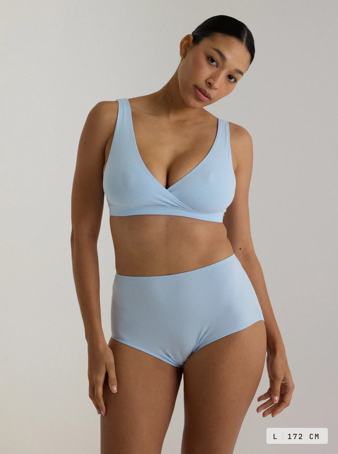 Cleo Crossover Bra Sky