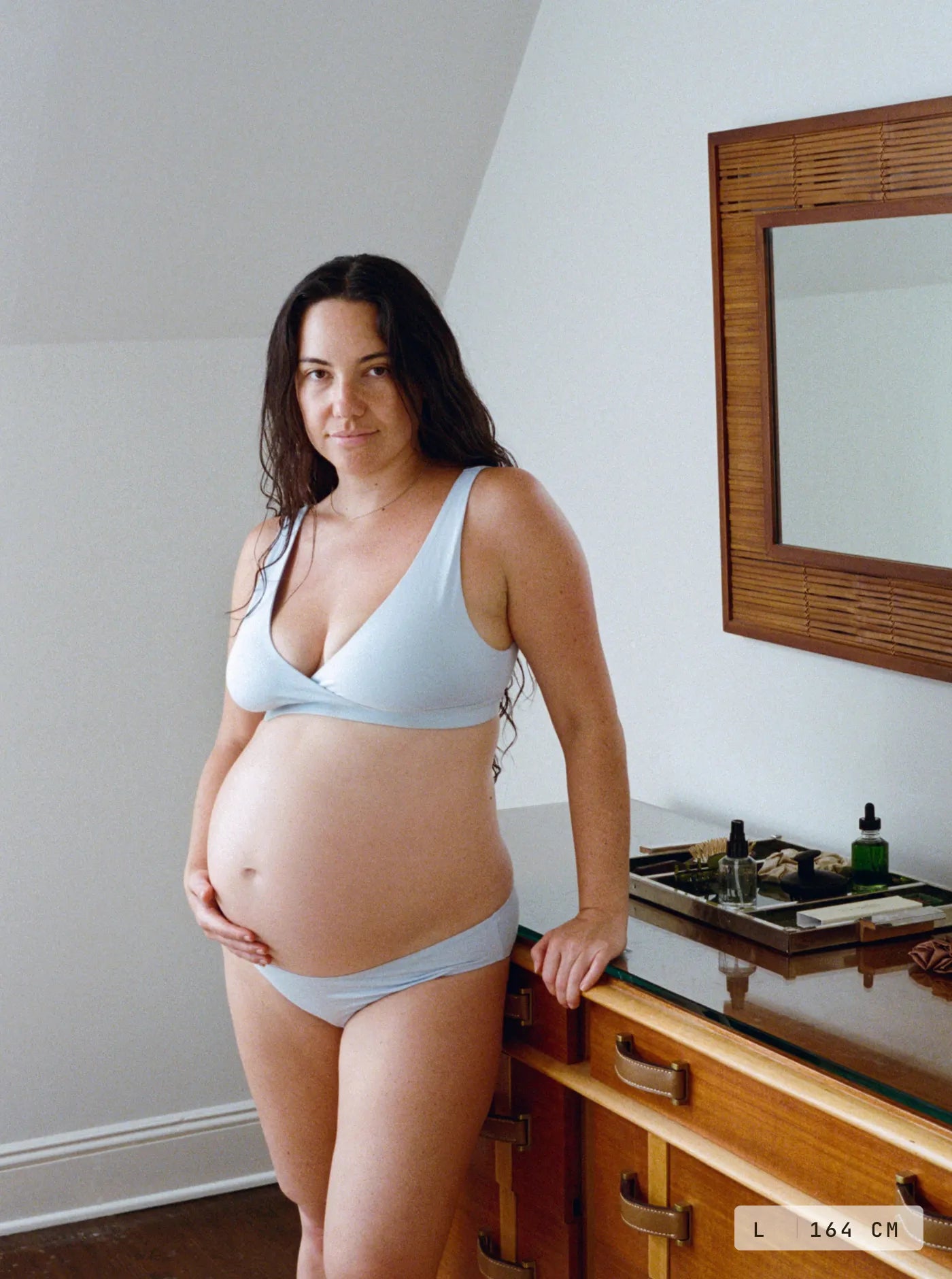 Cleo Crossover Bra Sky