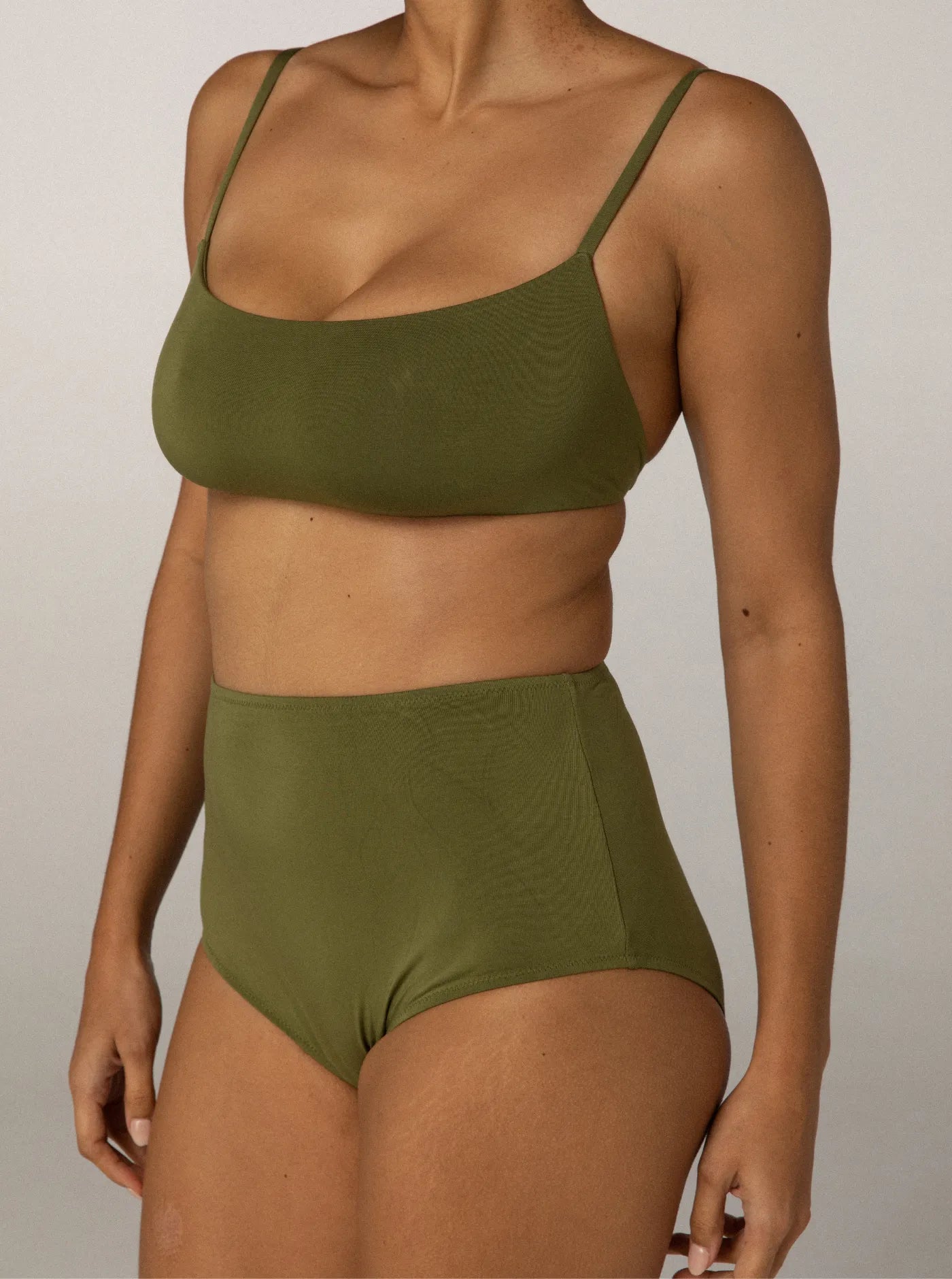 Lena High Waist Undies Olive