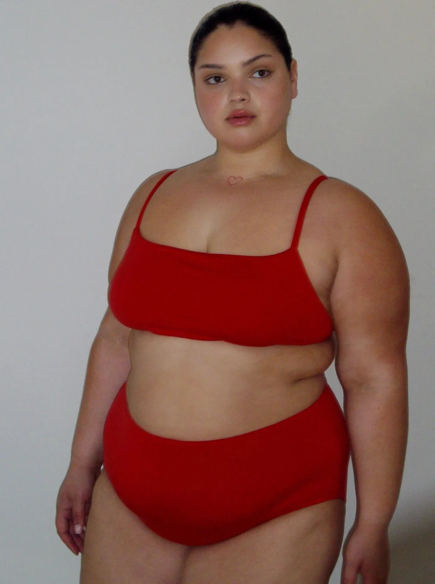 Leo High Cut Bra Chilli