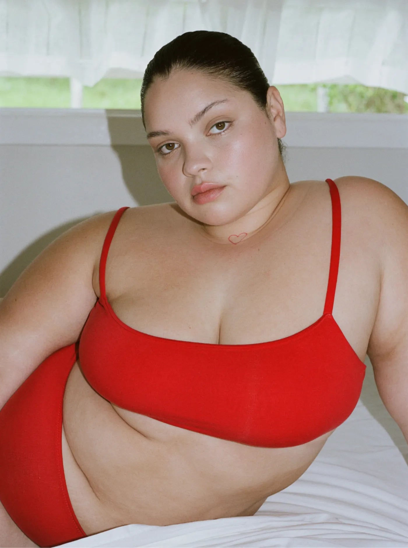 Leo High Cut Bra Chilli