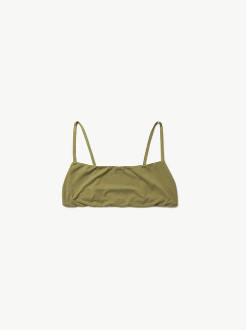 Leo High Cut Bra Olive
