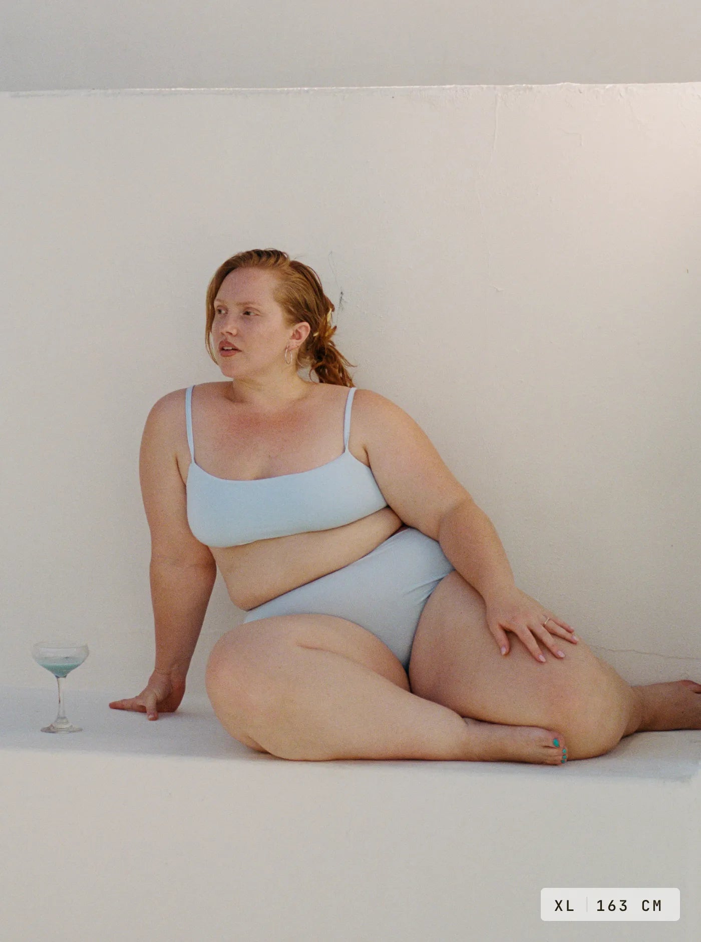 Leo High Cut Bra Sky
