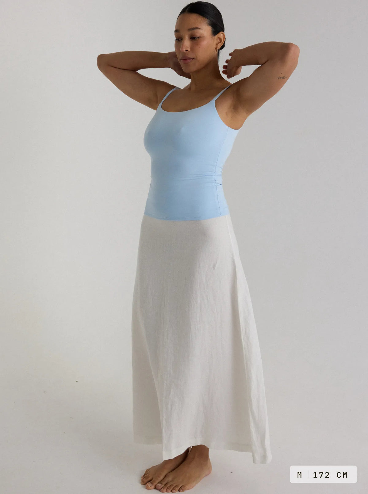 Tui Linen Skirt Ivory