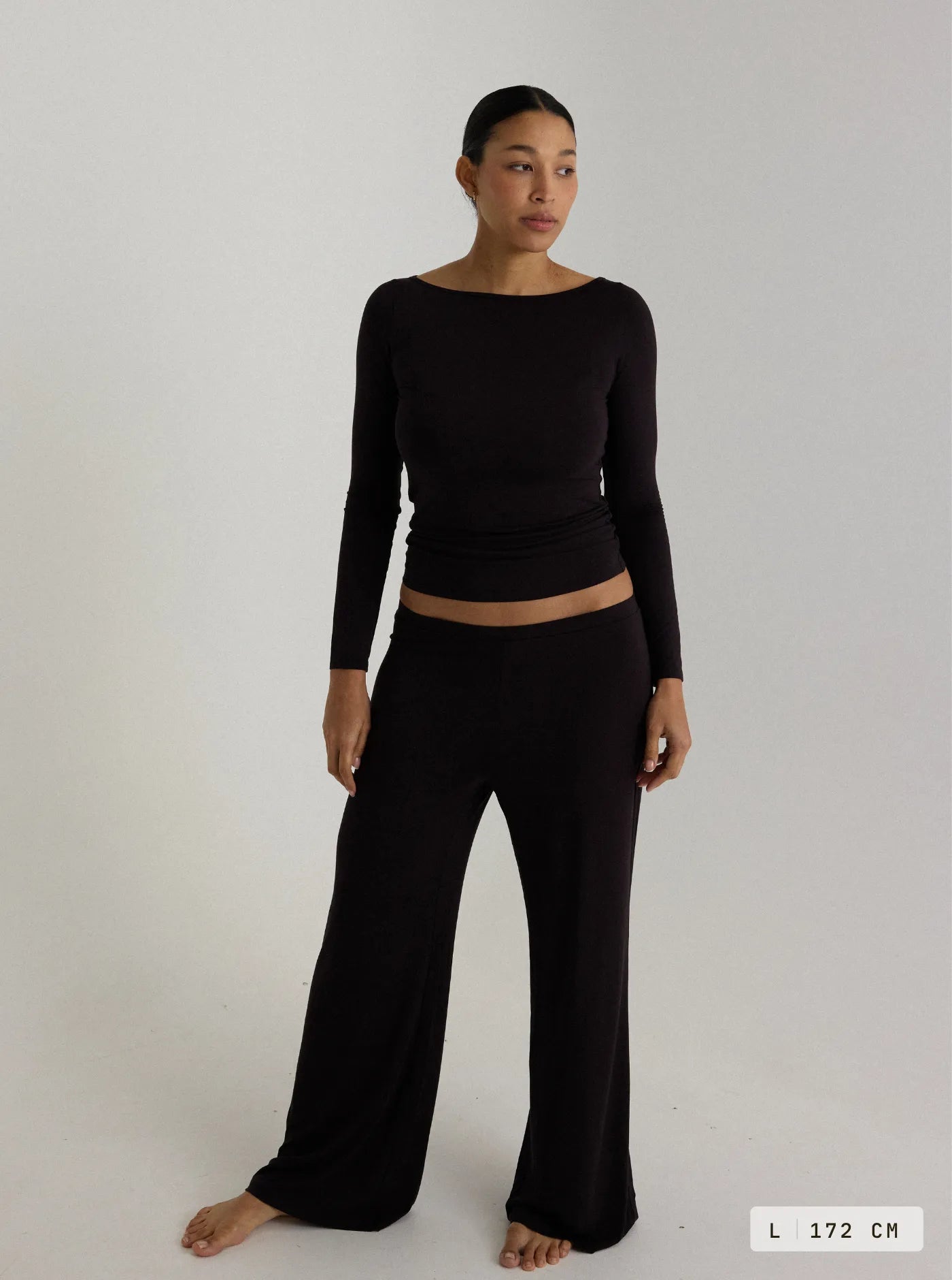 Manu Long Sleeve Top Charcoal