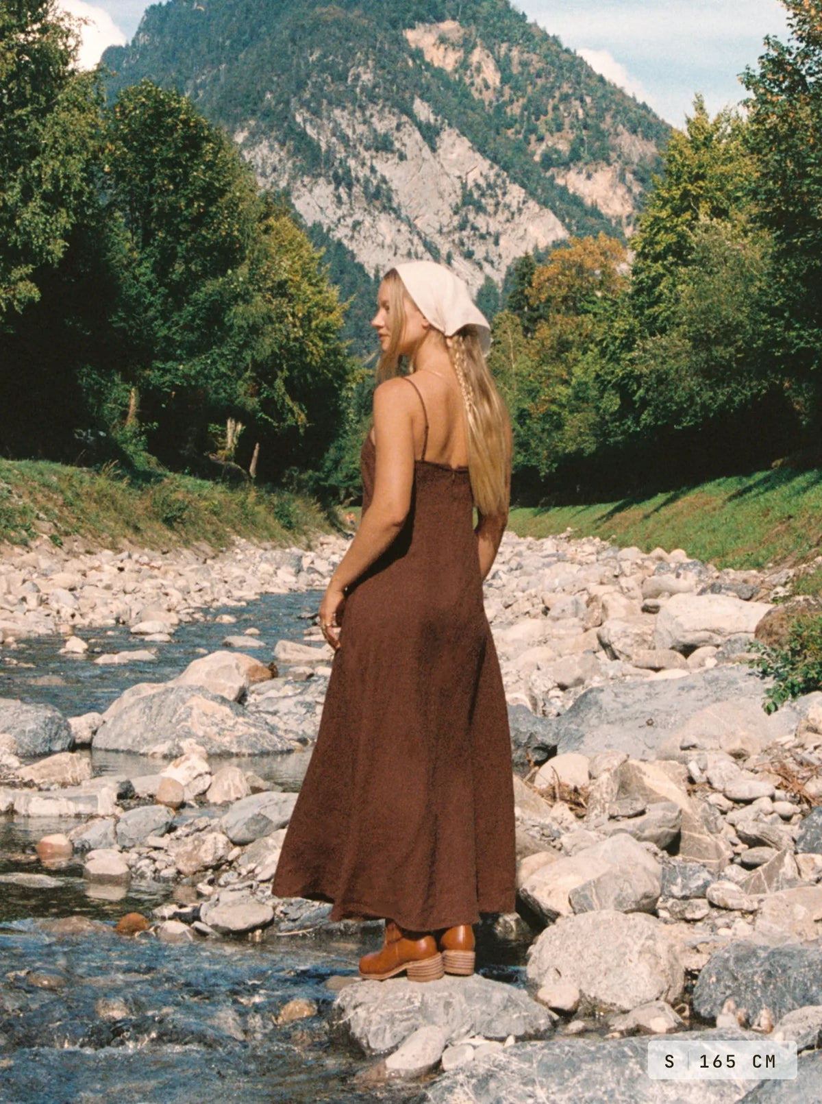 Marama Linen Dress Cedar