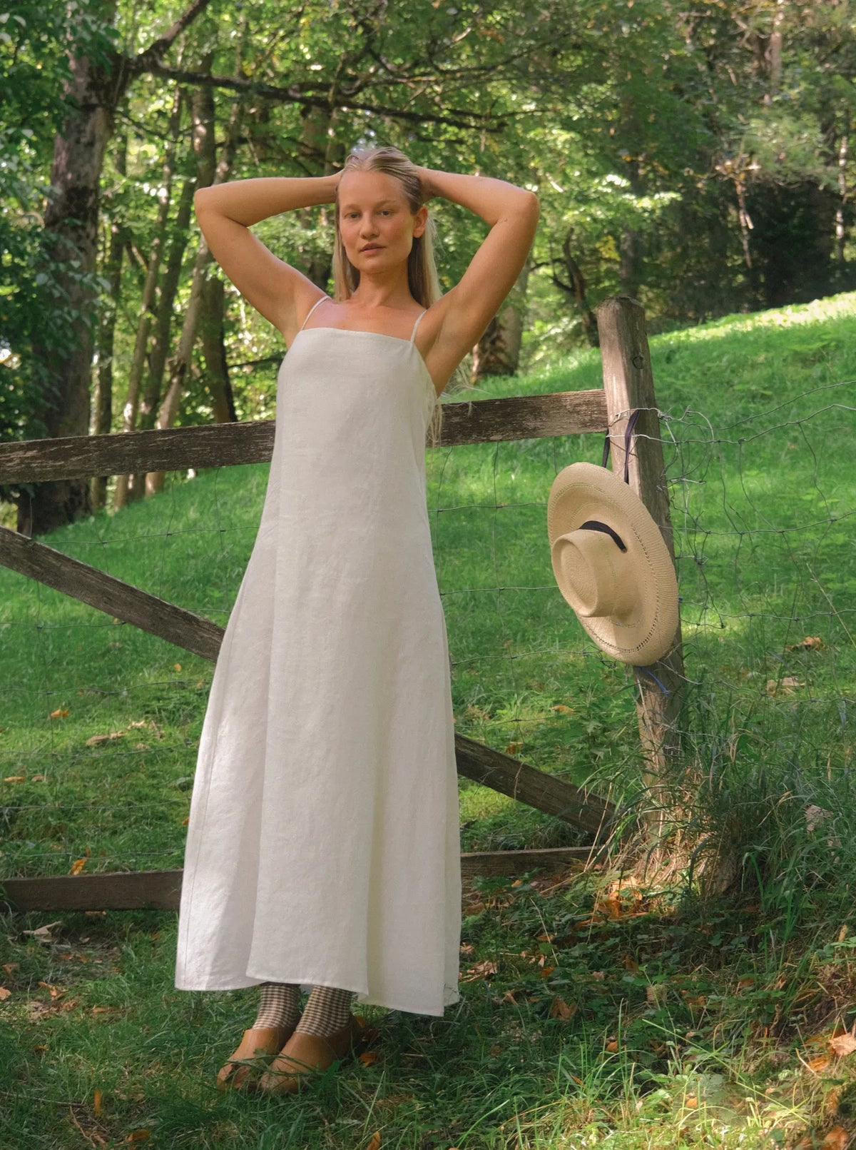 Marama Linen Dress Ivory