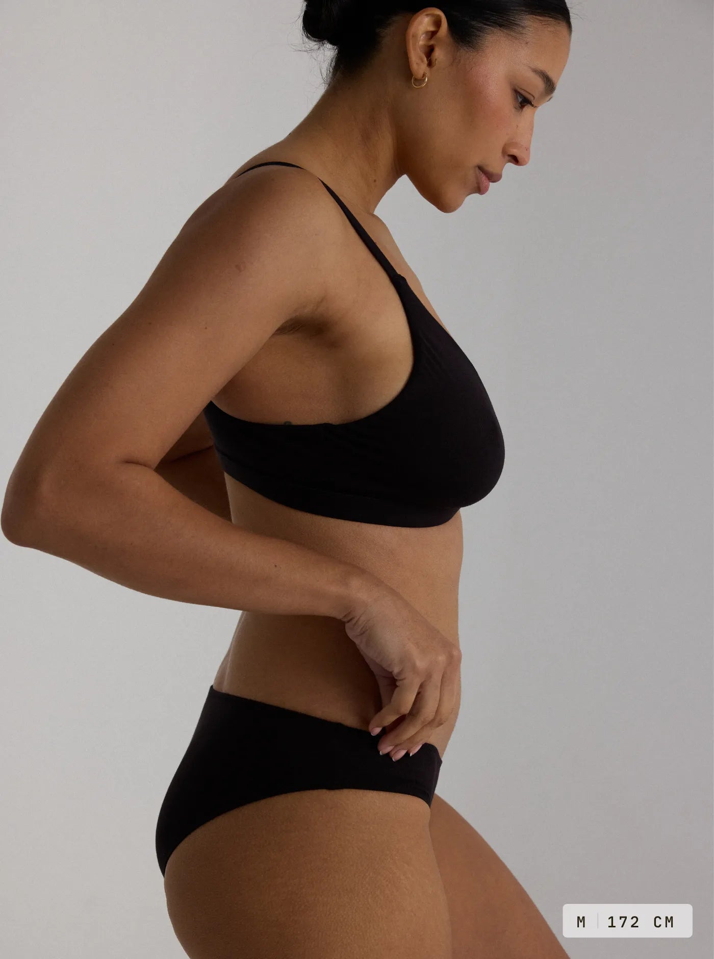 Maya Low Waist Undies Charcoal