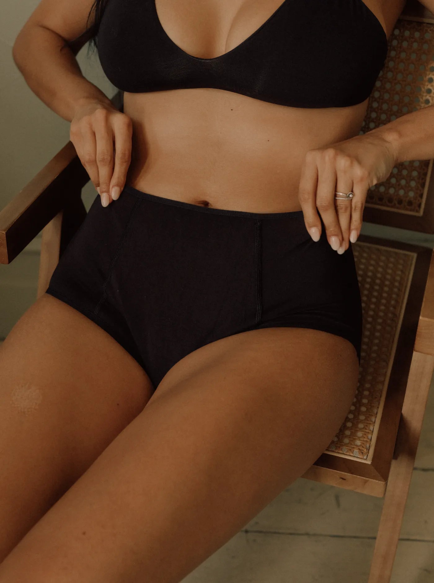 Period & Leakproof Full Brief Charcoal