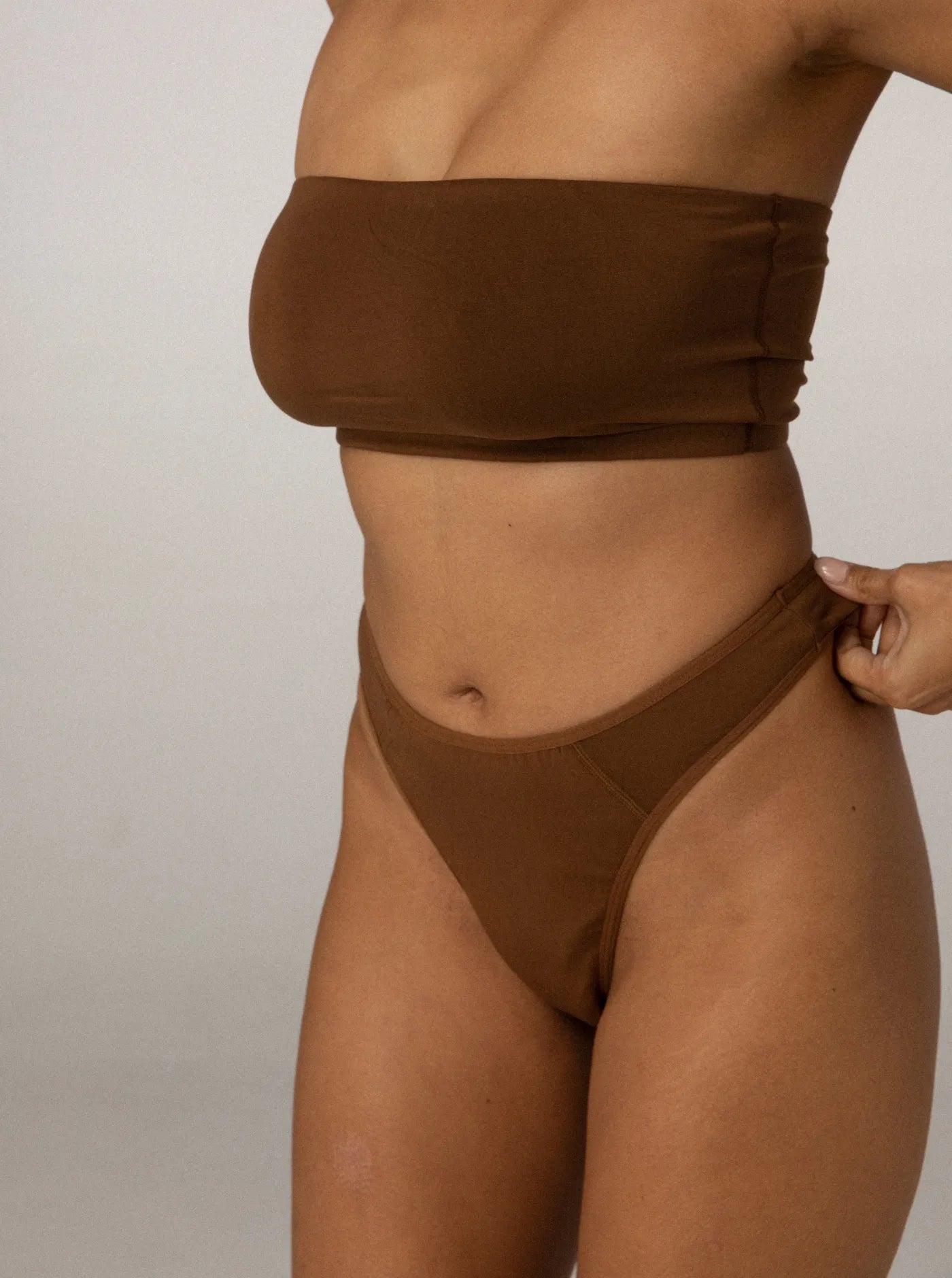 Period & Leakproof High Waist G-String Earth