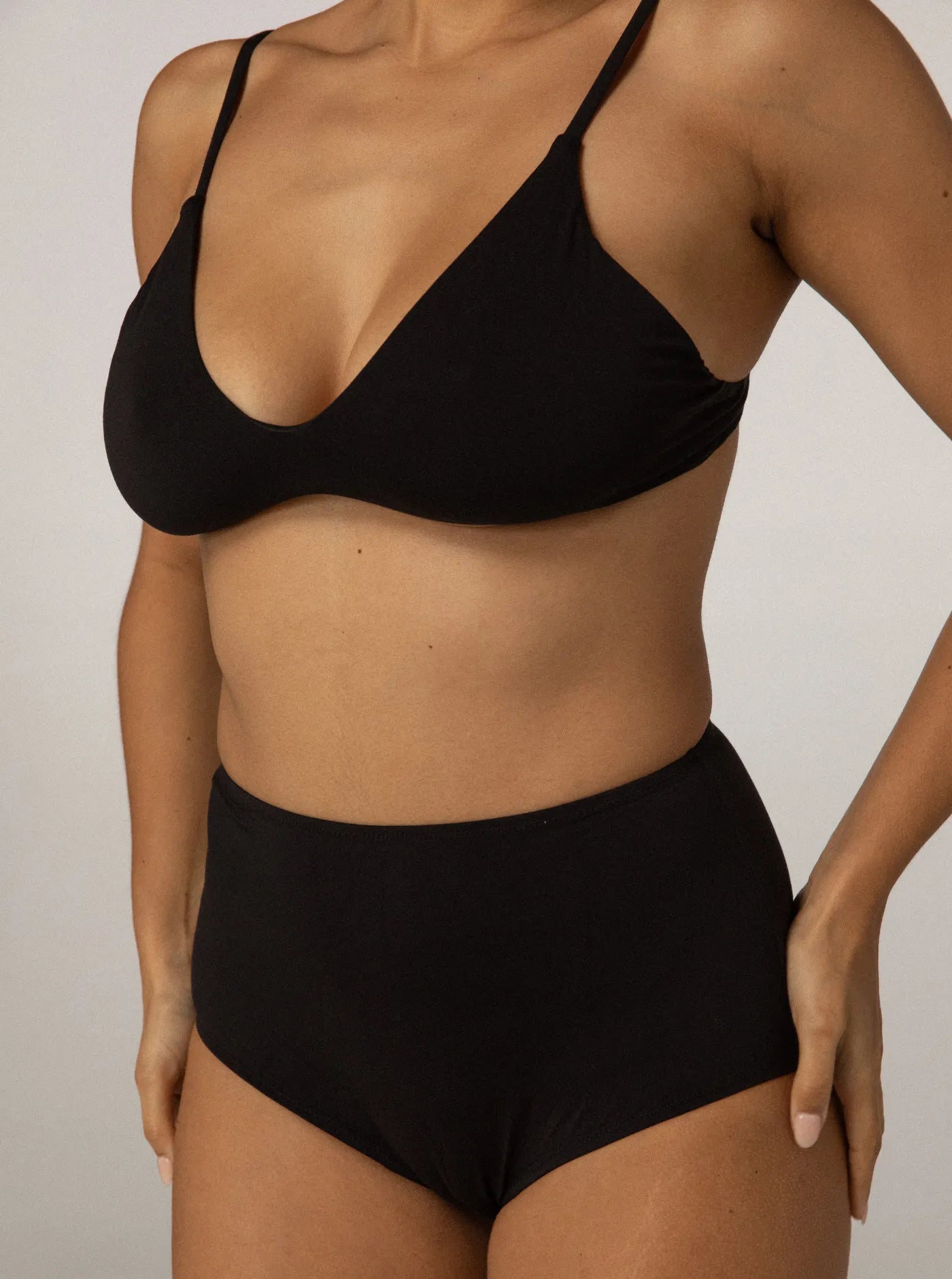 Stella Low Cut Bra Charcoal