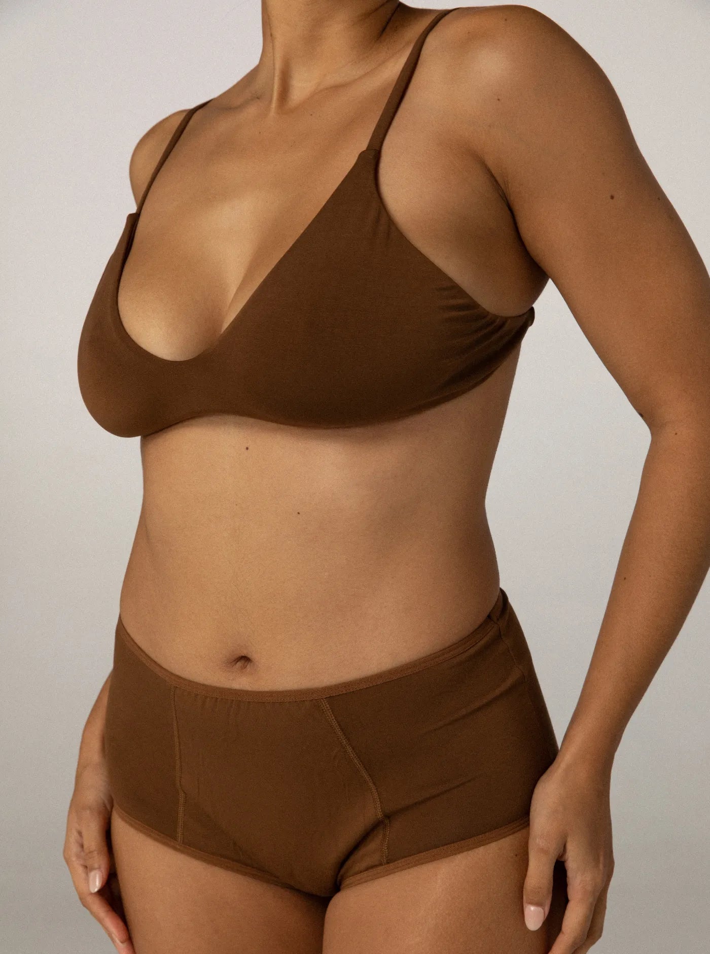 Stella Low Cut Bra Earth