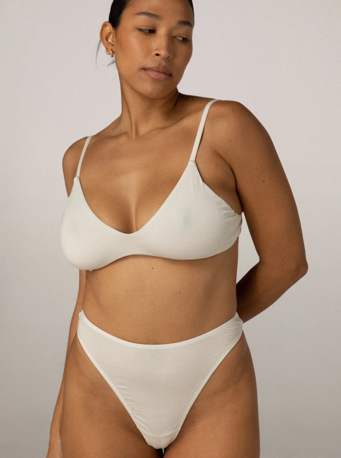 Stella Low Cut Bra Ivory